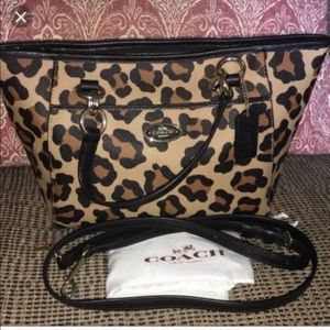 Small/ medium coach cheetah bag new with tags